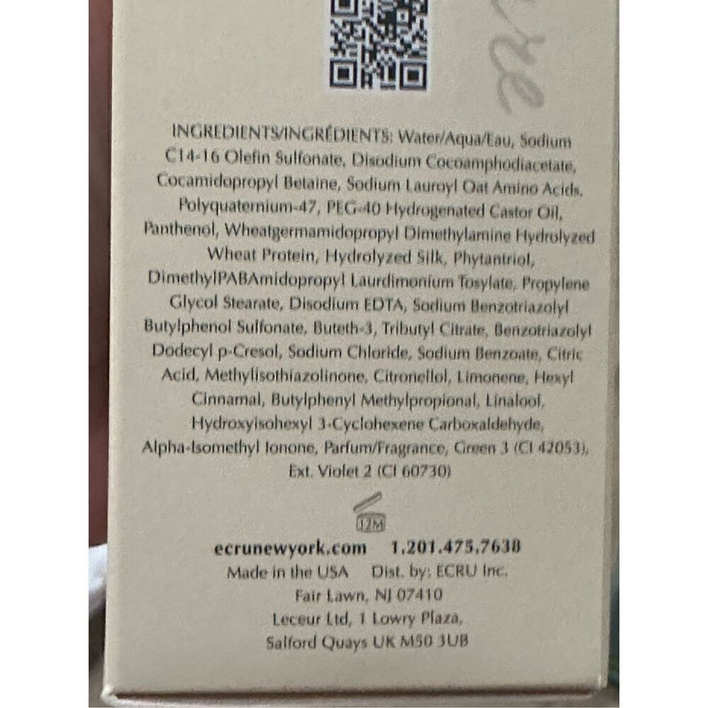 Ecru NEW IN BOX 2 (TWO) Sea Clean Shampoos full size (8 oz) no sulfates no parab - Picture 6 of 8